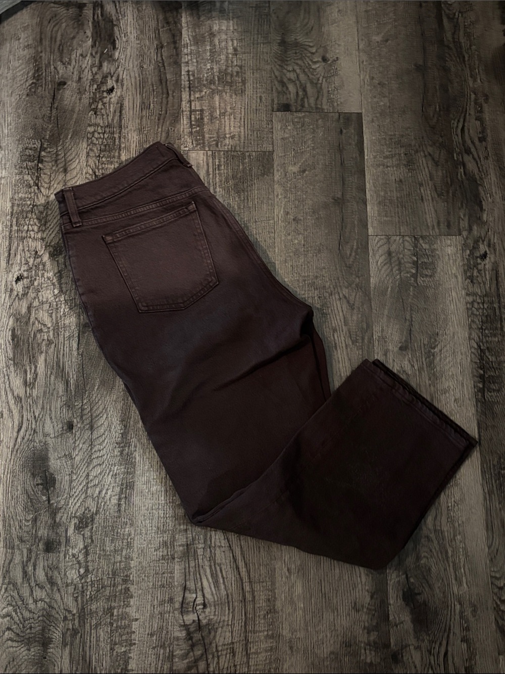 Abercrombie & Fitch “Curve Love” Mid-Rise Straight Jeans - Brown - Size 29/8XS